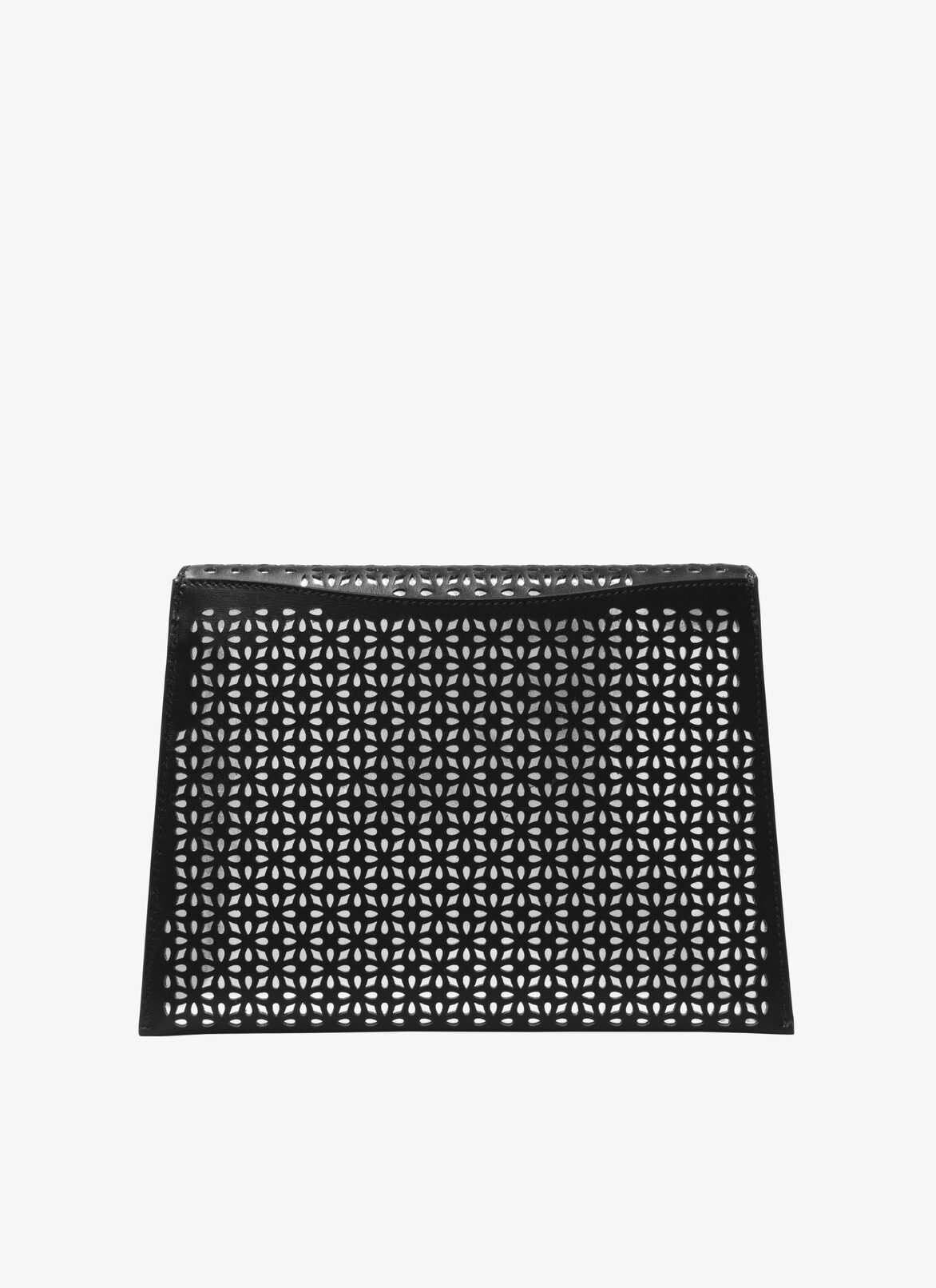 BAG CUIR LUX P.FLEUR + CM BLACK/SILVER ALAÏA SCHWARZ/SILBER BAG CUIR LUX P.FLEUR + CM BLACK/SILVER